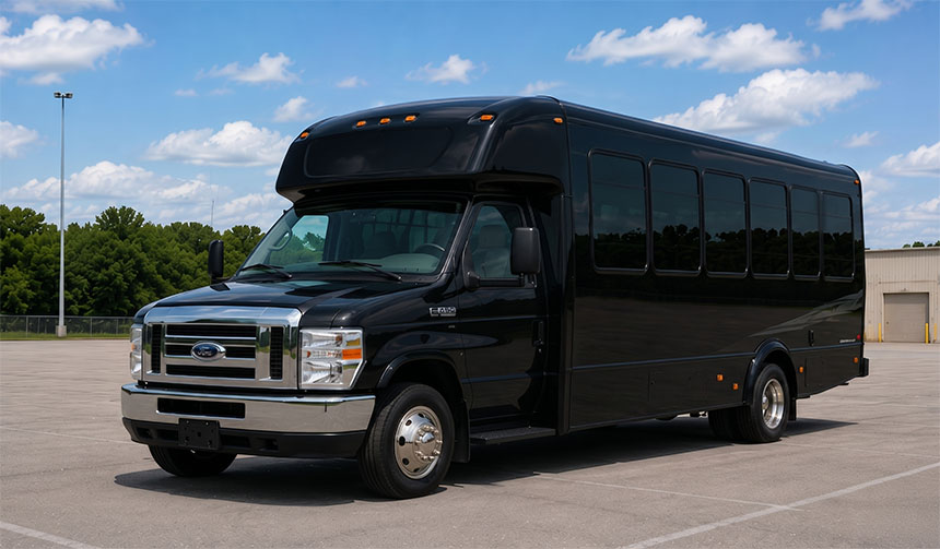 20-passenger minibus available for charter in Huntsville, TX