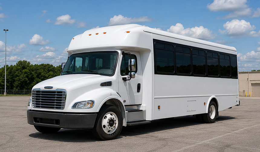 25-passenger minibus available for charter in Huntsville, TX
